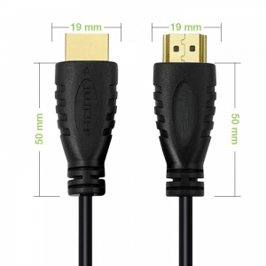 Kabel Hdmi-hdmi 2.0 M/m 4k60hz Ethernet 1m Czarny